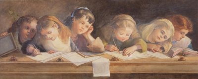 The Writing Lesson, 1880 by Louisa Anne Waterford